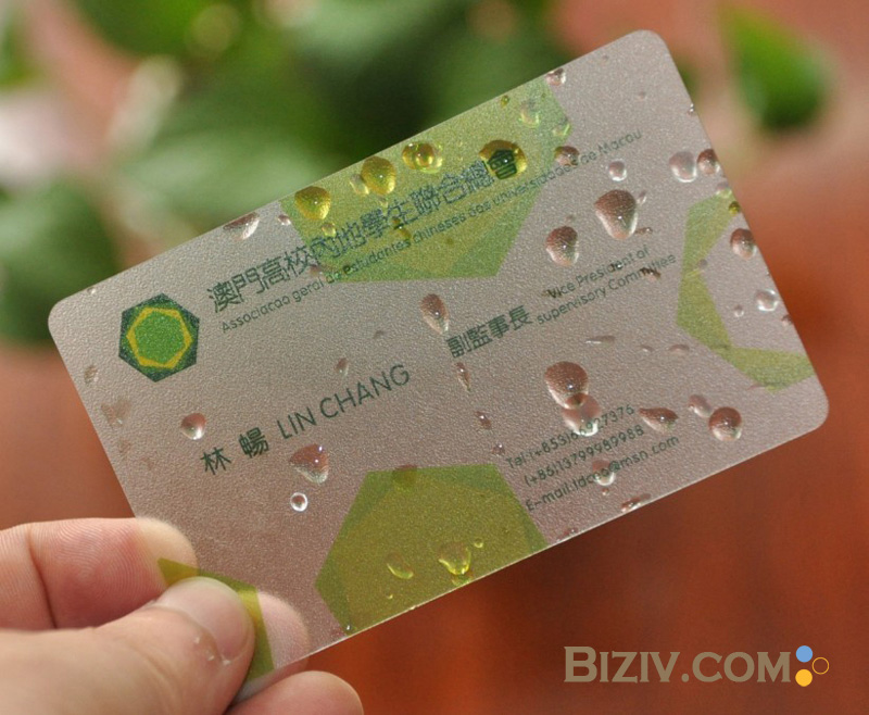 Plastic Business Cards - Print Waterproof and Clear Business Cards